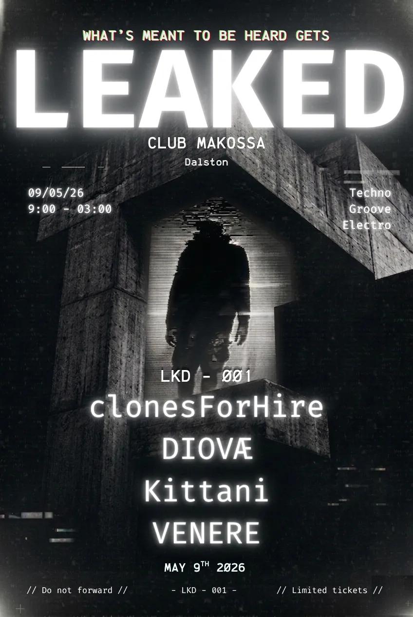 LEAKED - 001 event poster
