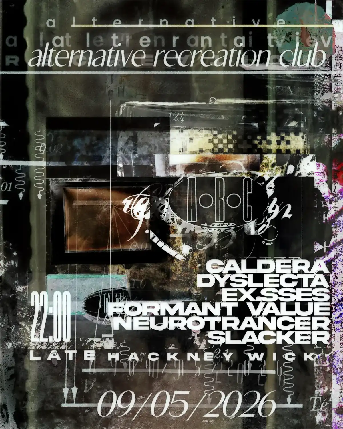Alternative Recreation Club event poster