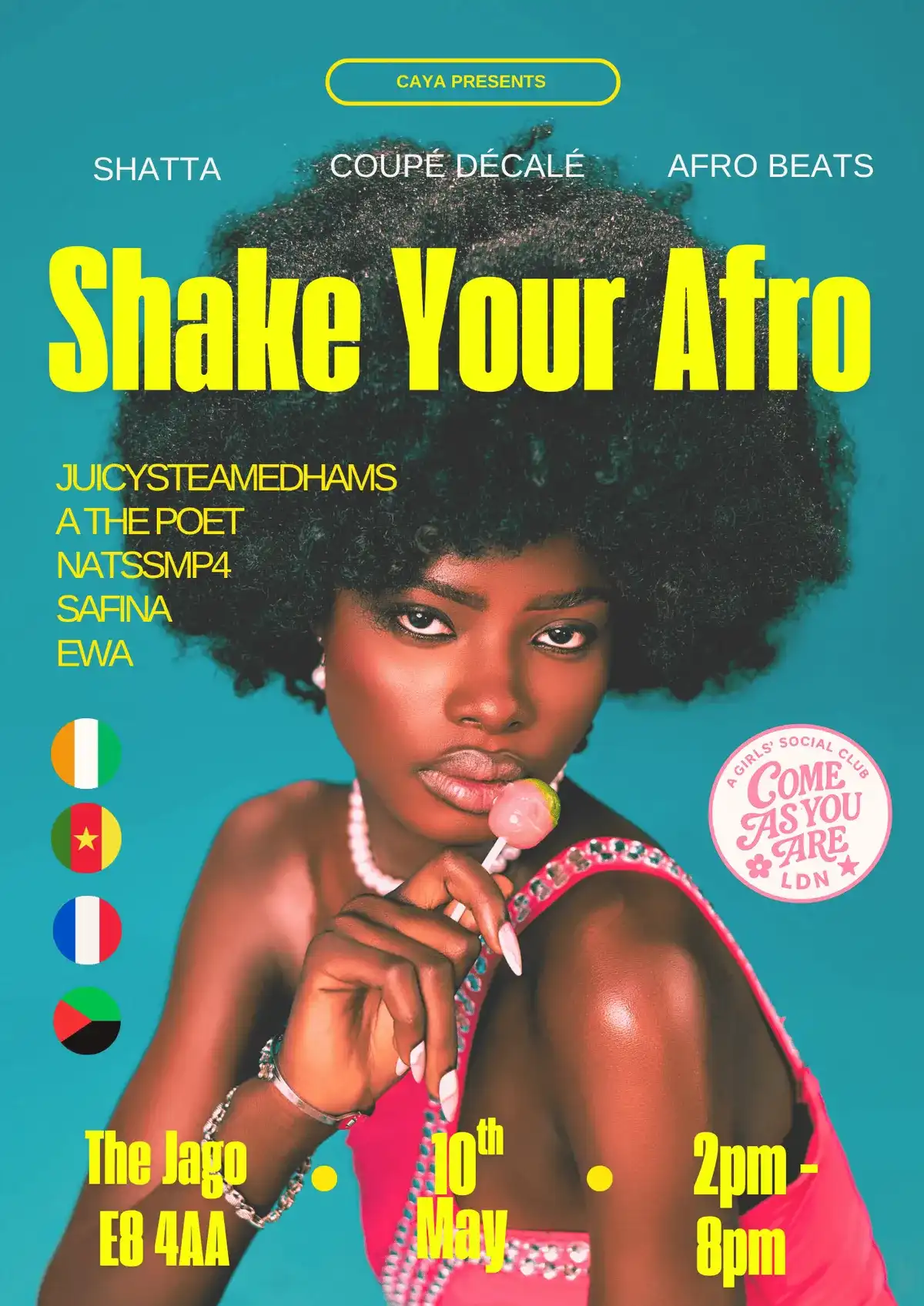 Shake Your Afro event poster