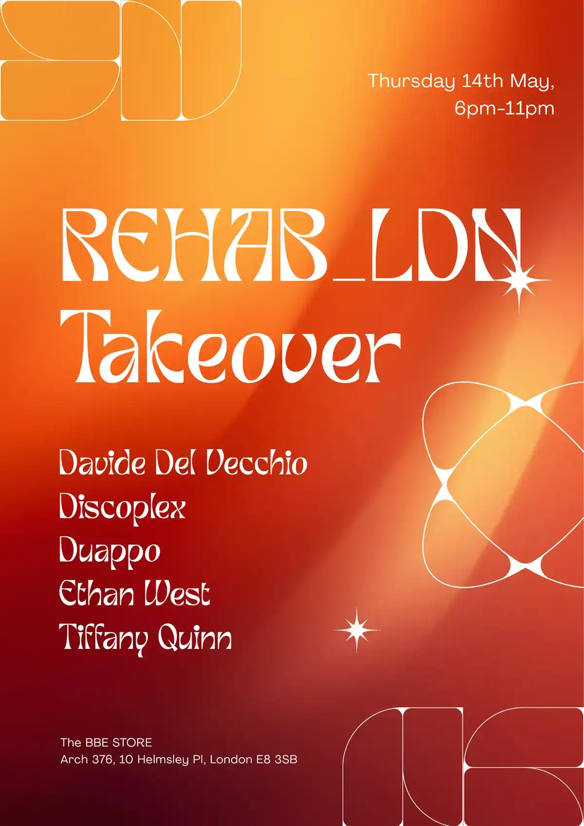 REHAB_LDN Takeover event poster