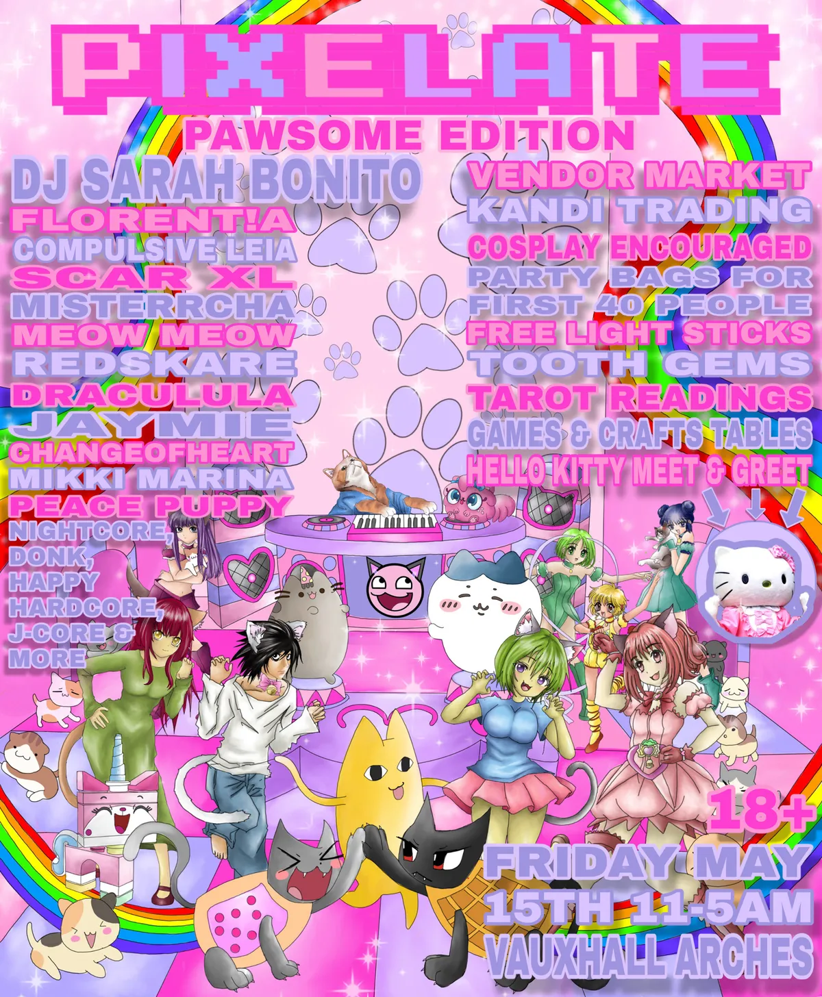 PIXELATE PAWSOME event poster