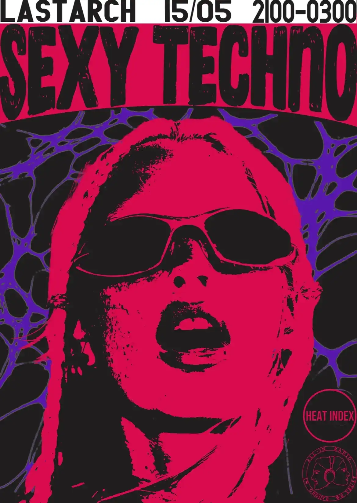 HEAT INDEX X ALL-IN - SEXY TECHNO W/ POLE PERFORMANCE event poster