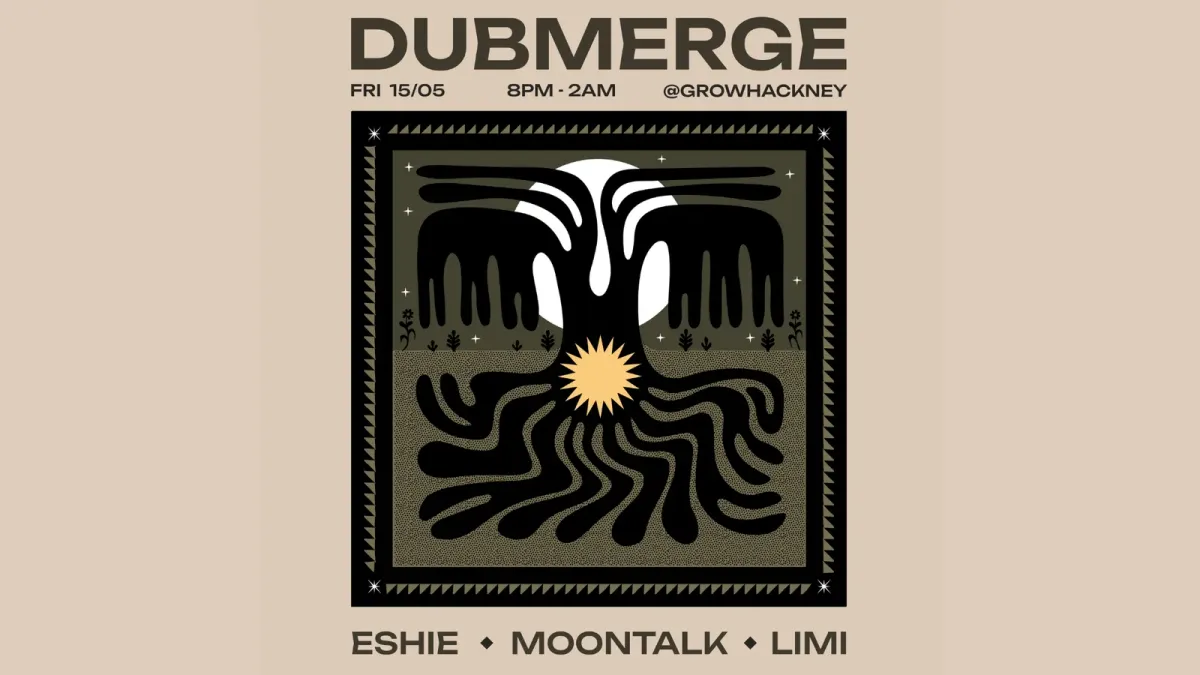 DUBMERGE: Eshie // MOONTALK // Limi (DUB, JAZZ, DEEP HOUSE, BROKEN BEAT, LEFTFIELD ELECTRONICS, event poster