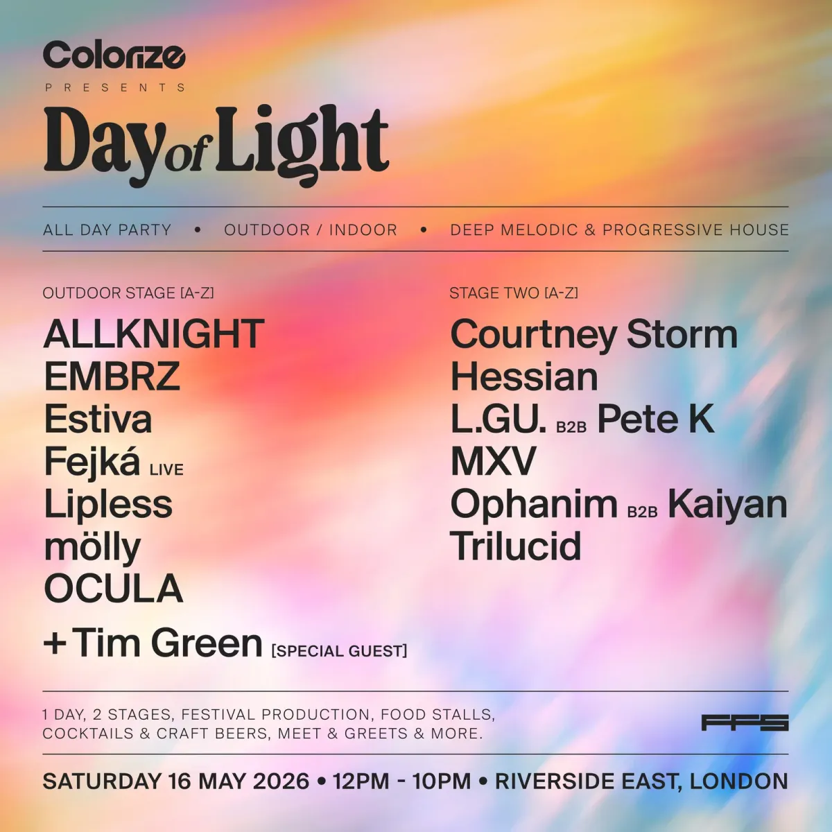 Colorize presents: Day of Light event poster