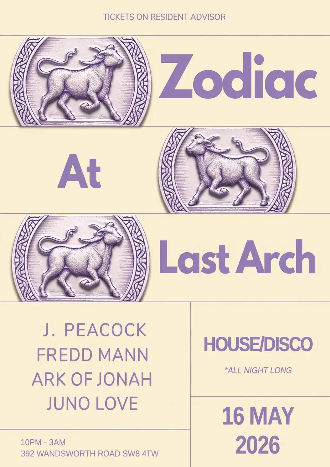 Zodiac event poster