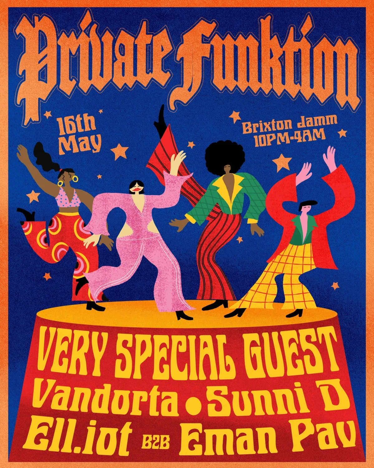 Private Funktion: Tommy Soul, Vandorta, Sunni D, ell.iot b2b Eman Pav event poster