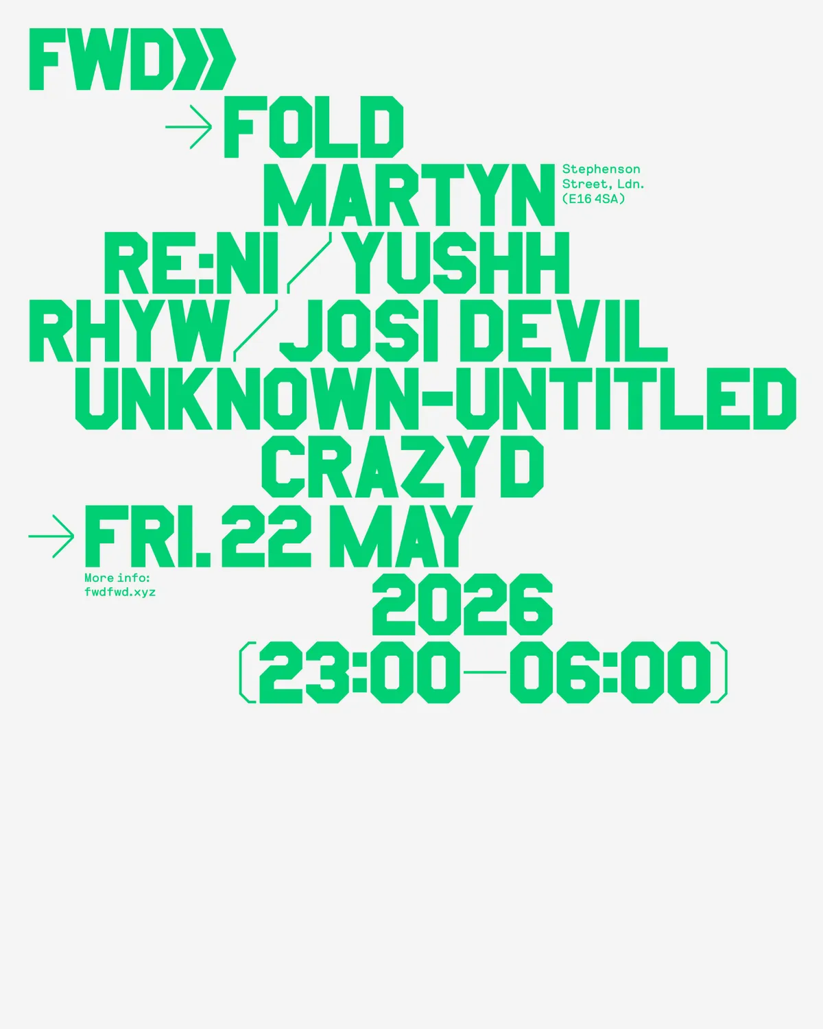 FWD>> event poster