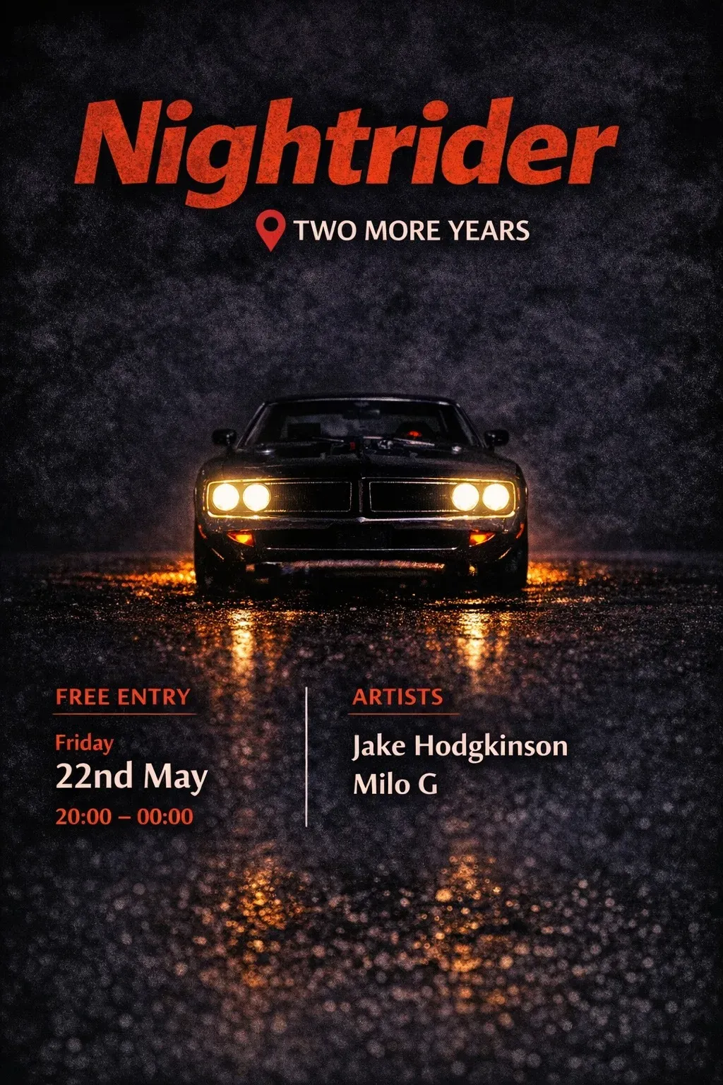 Nightriders event poster