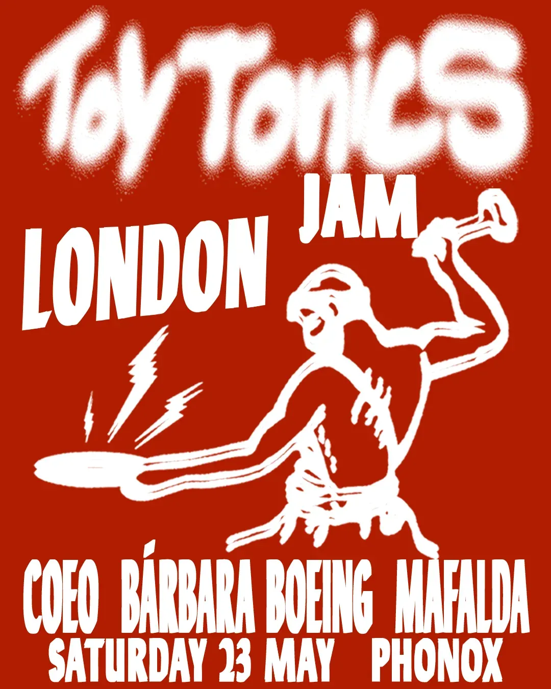 Toy Tonics: COEO, Barbara Boeing, Mafalda event poster