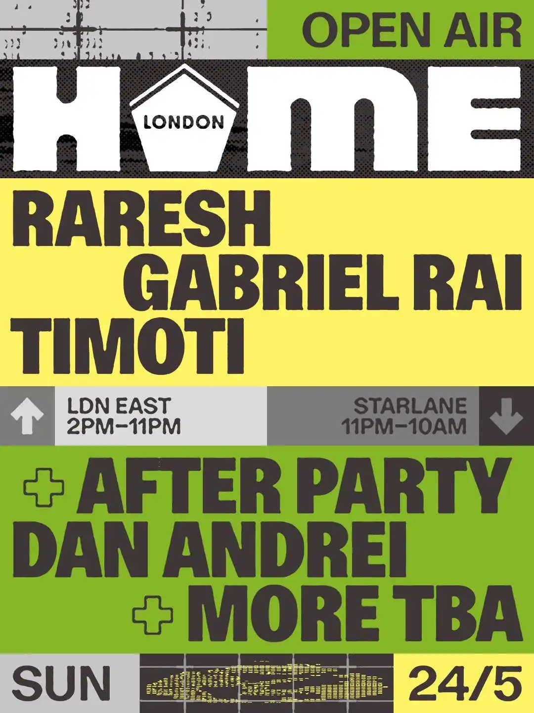 HOME - London - Open Air event poster