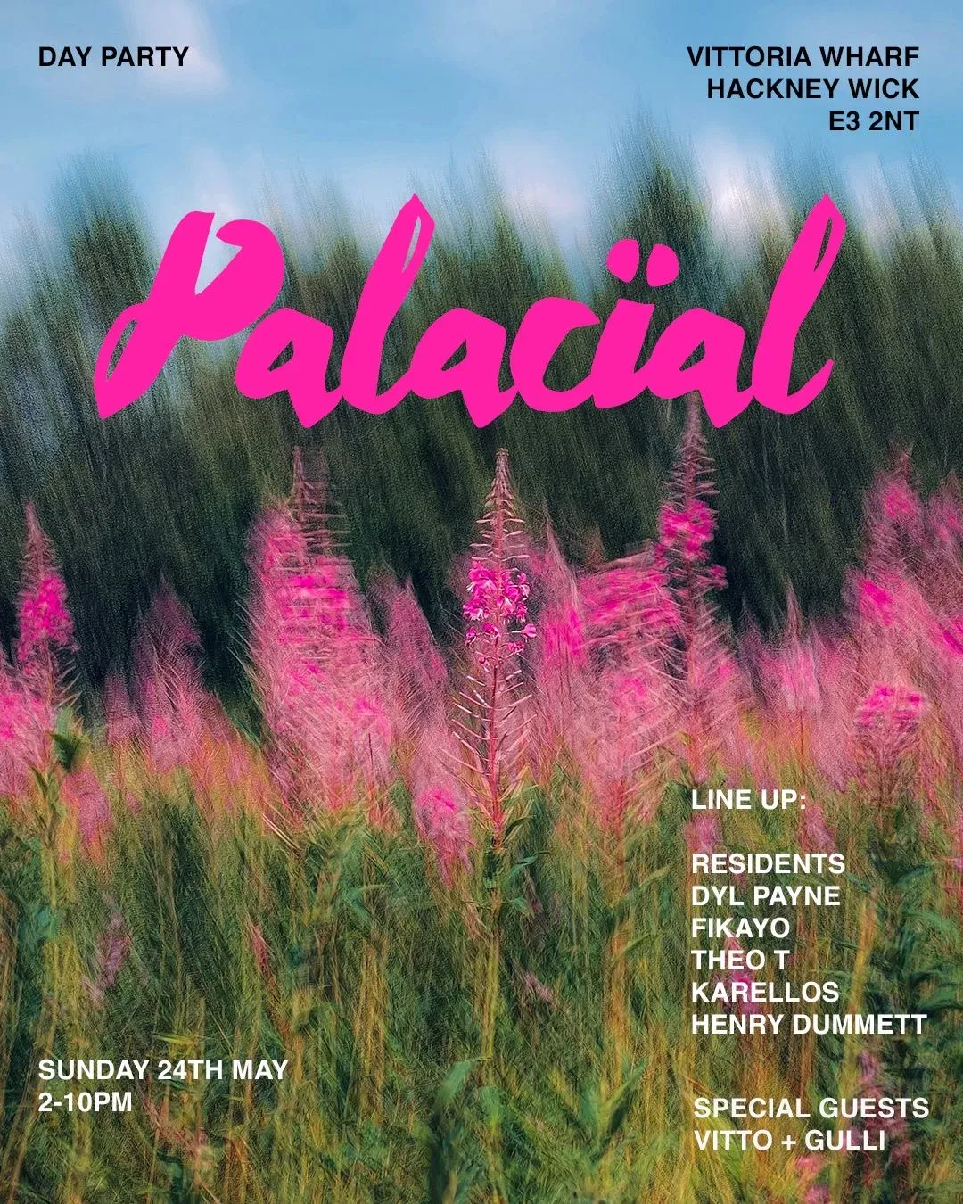 Palacïal presents: Hackney Wick Day Party event poster