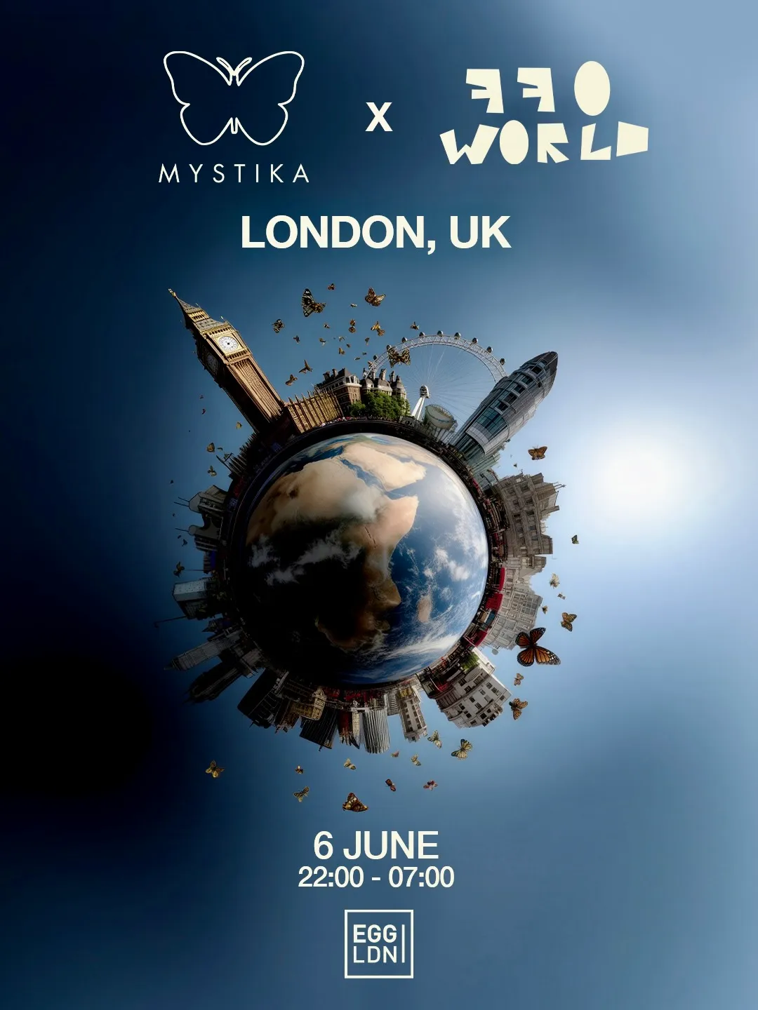 Mystika x Off World event poster