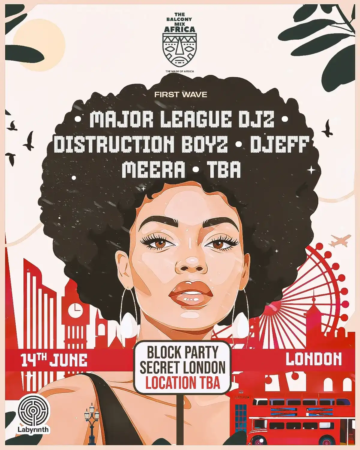 Labyrinth Block Party: Major League DJz presents Balcony Mix event poster