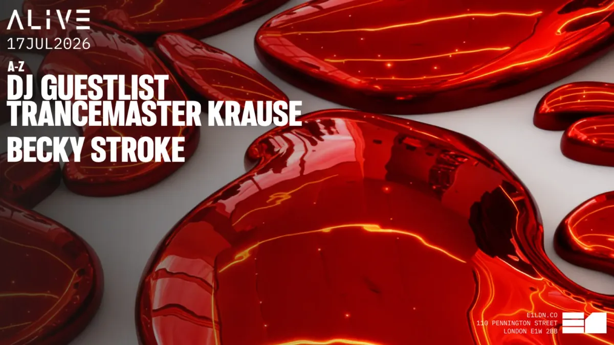 ALIVE: DJ GUESTLIST & Trancemaster Krause event poster