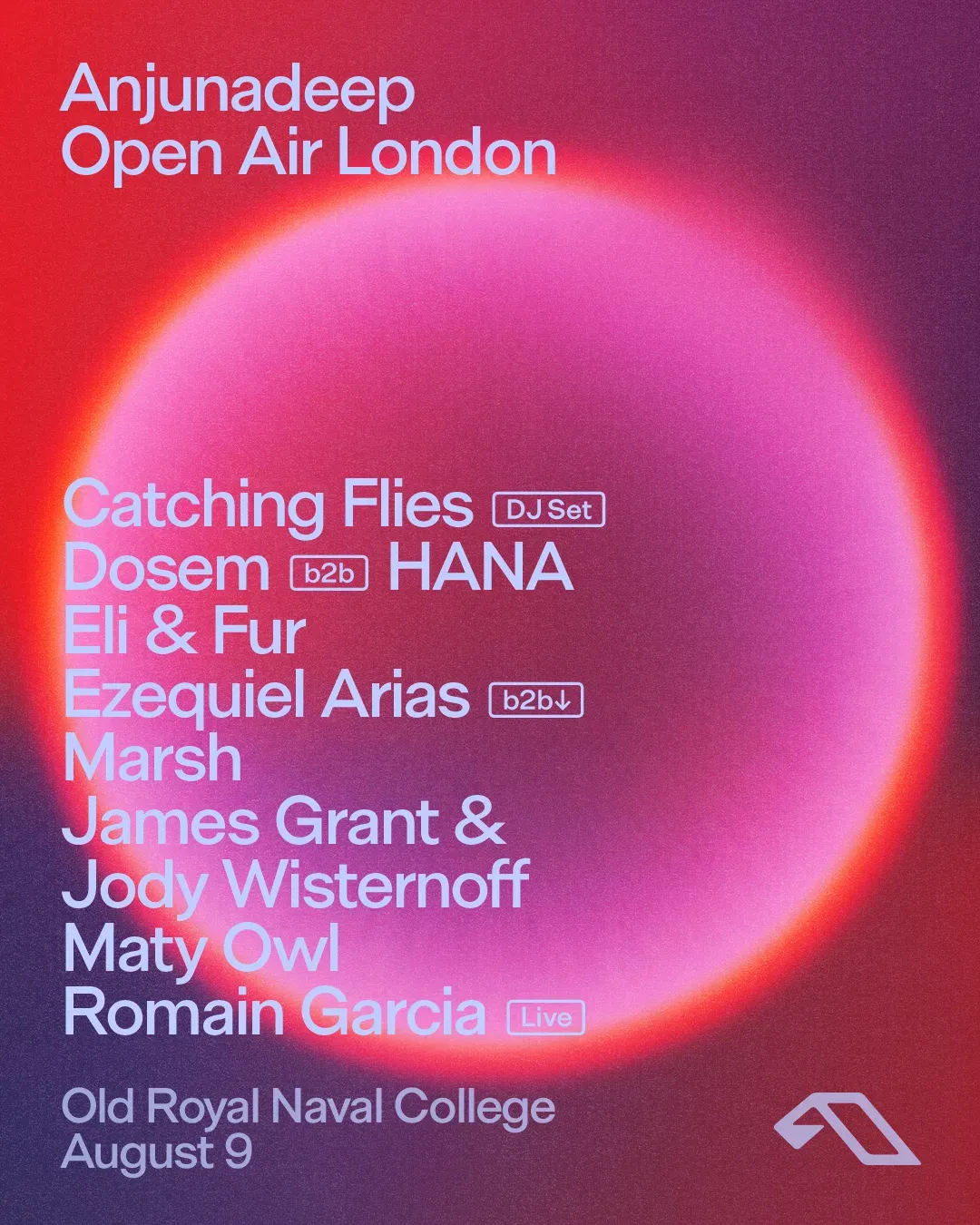 Anjunadeep Open Air on the Thames event poster