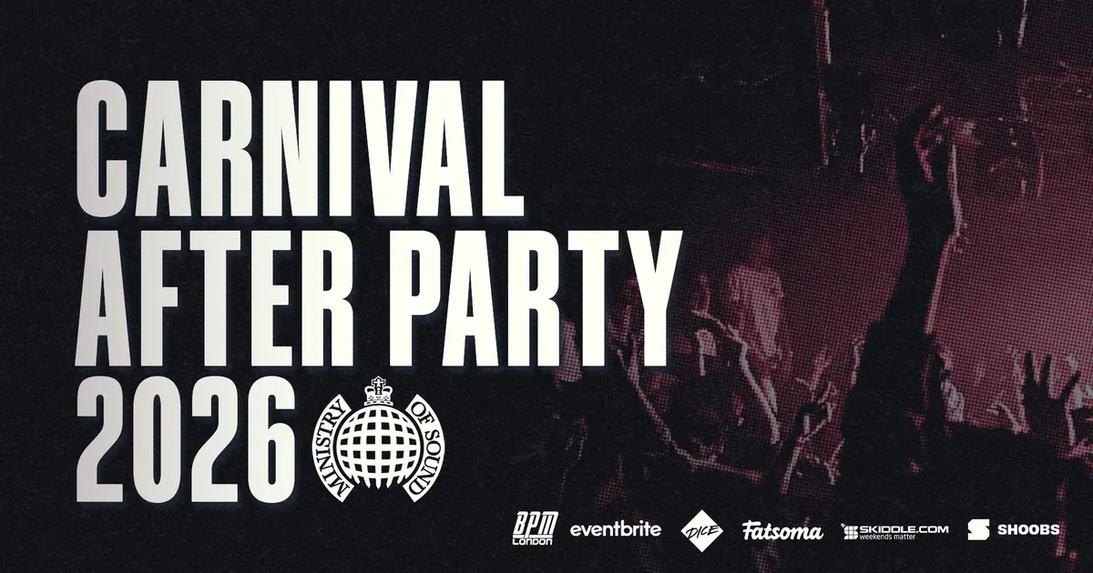 Ministry Of Sound, Official Carnival After Party 2026 event poster