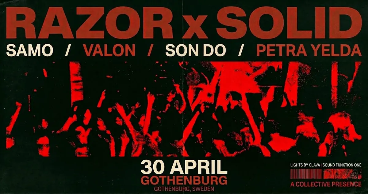 RAZOR x SOLID event poster