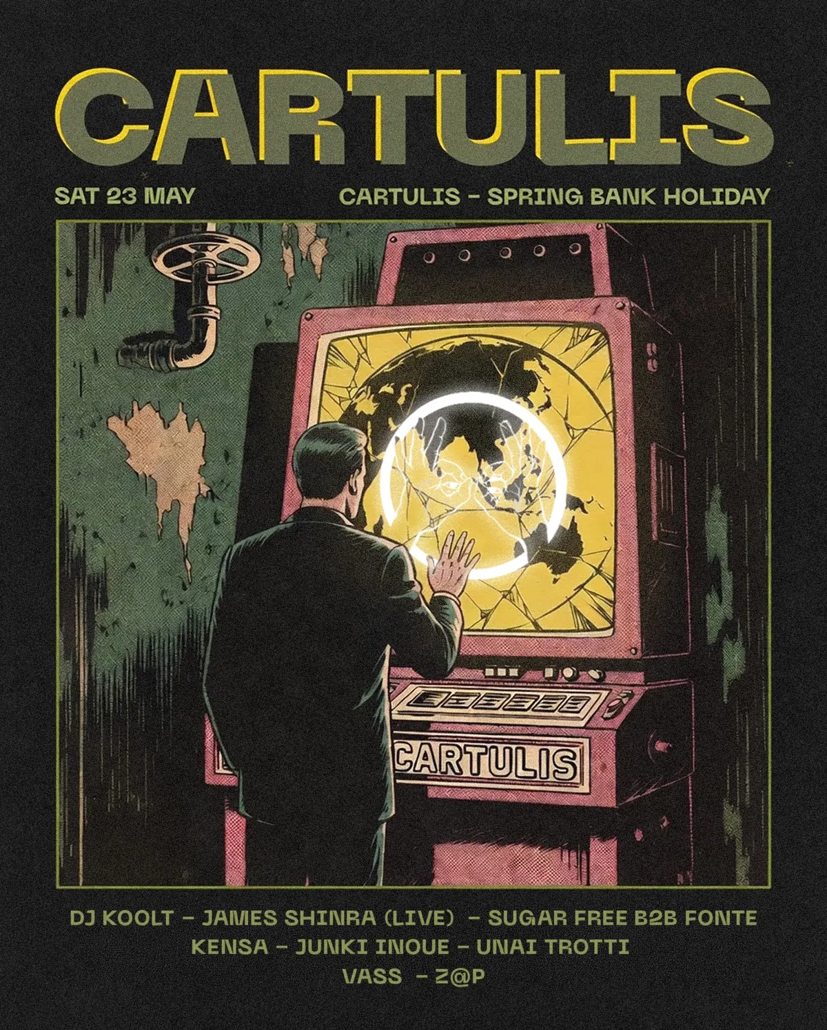 Cartulis May BANK HOLIDAY event poster
