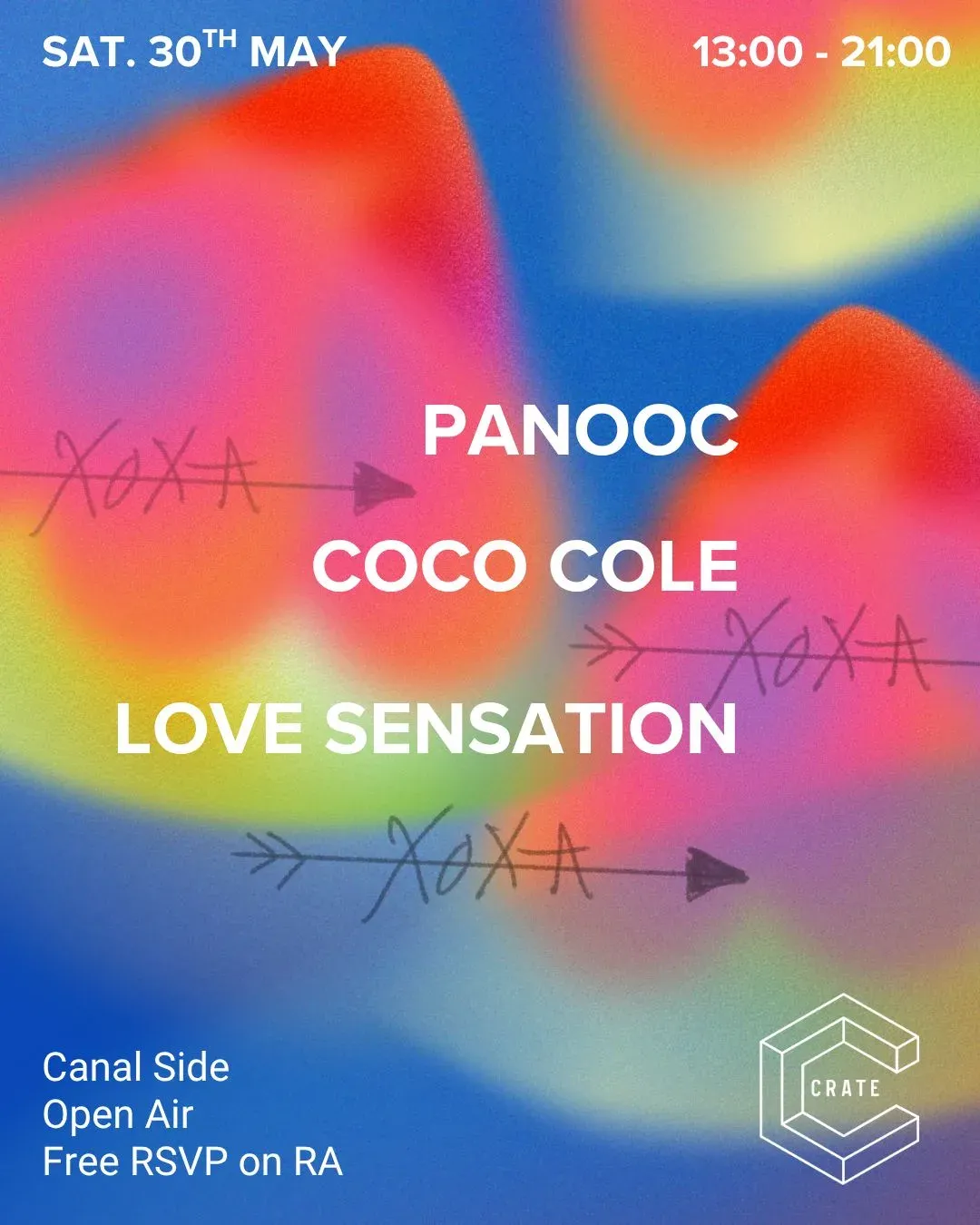 XOXA Takeover with Coco Cole, Love Sensation & Panooc (Free - Open Air) event poster