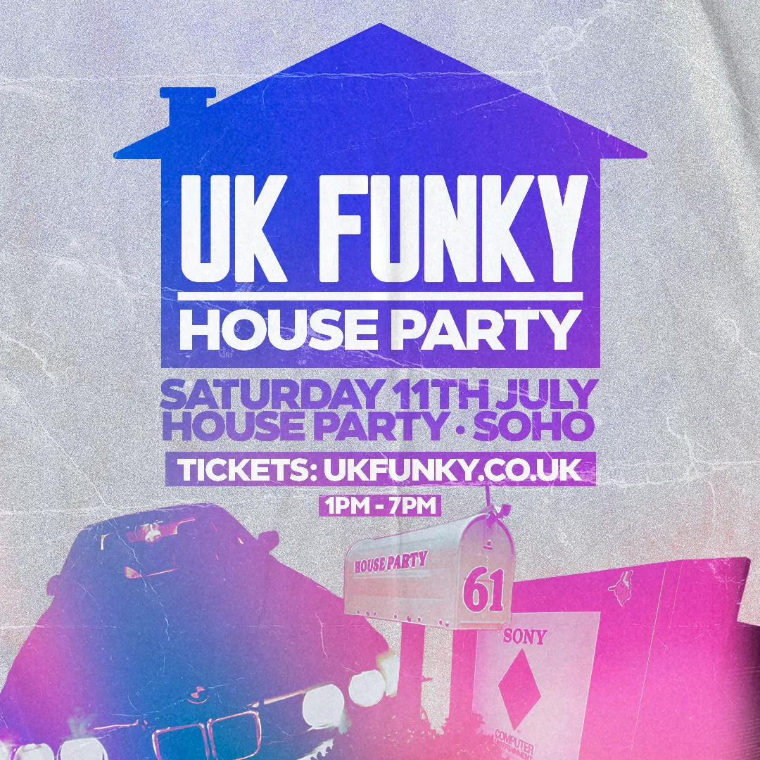 UK Funky 'House Party' event poster