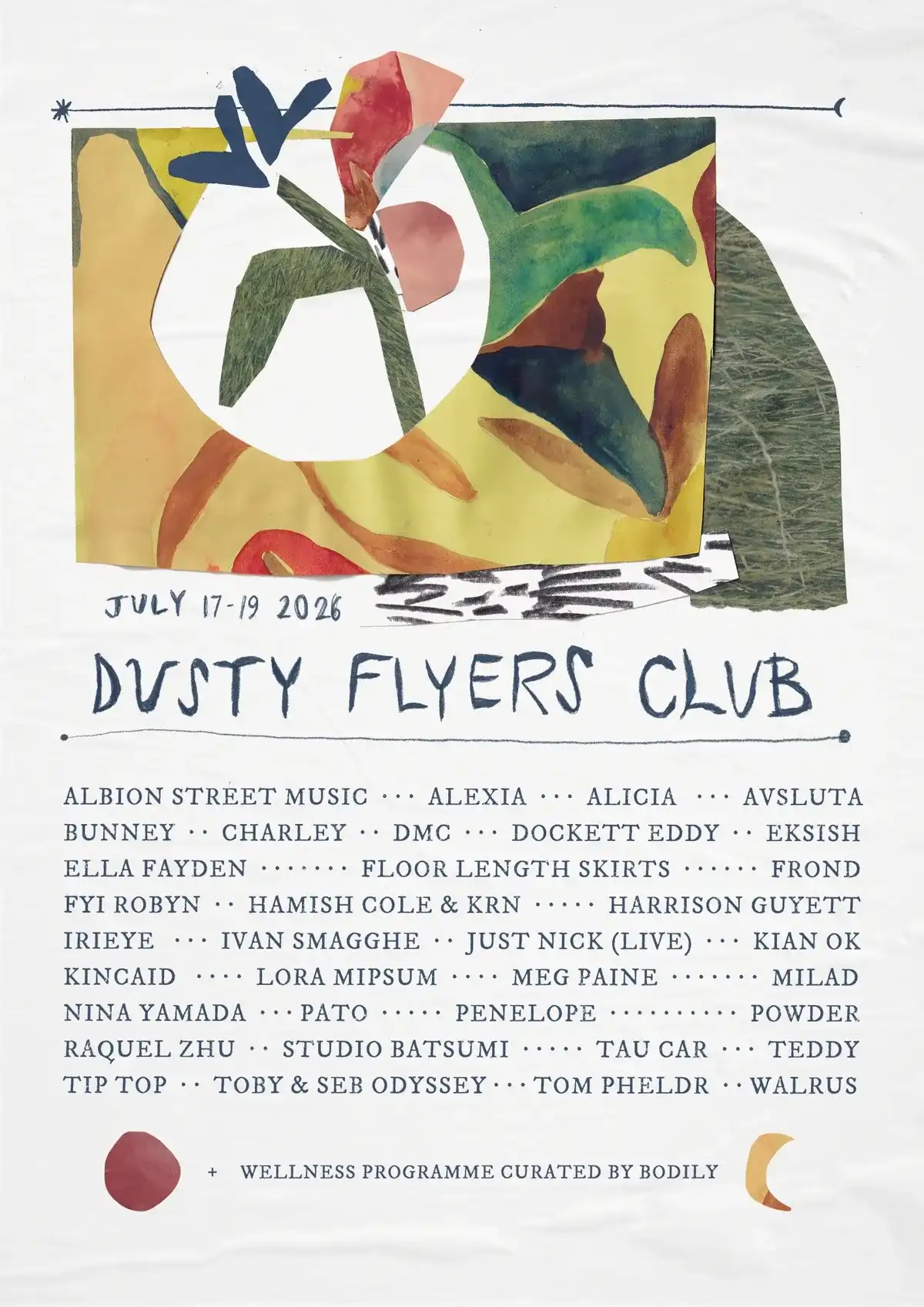 Dusty Flyers Club 2026 event poster