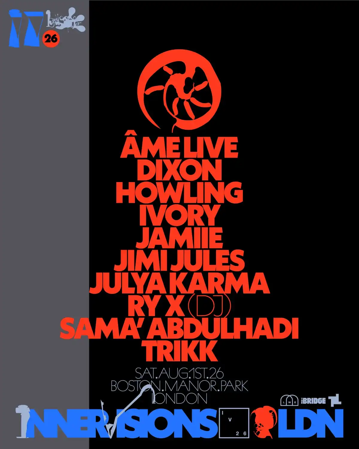 Innervisions LONDON event poster