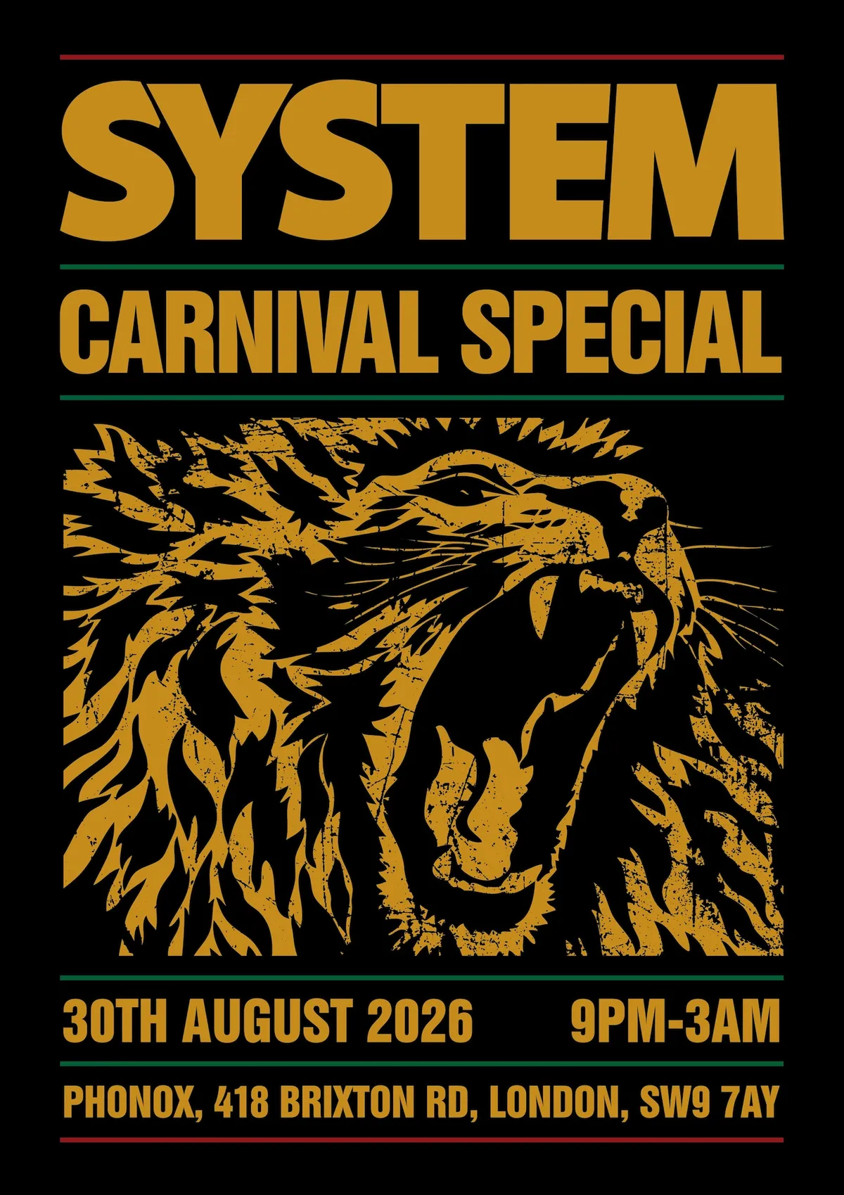 SYSTEM CARNIVAL SPECIAL event poster