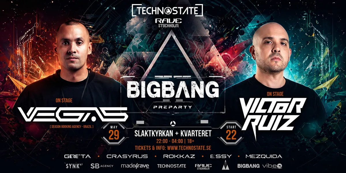 Big Bang Preparty Vegas (Brazil) & Victor Ruiz event poster