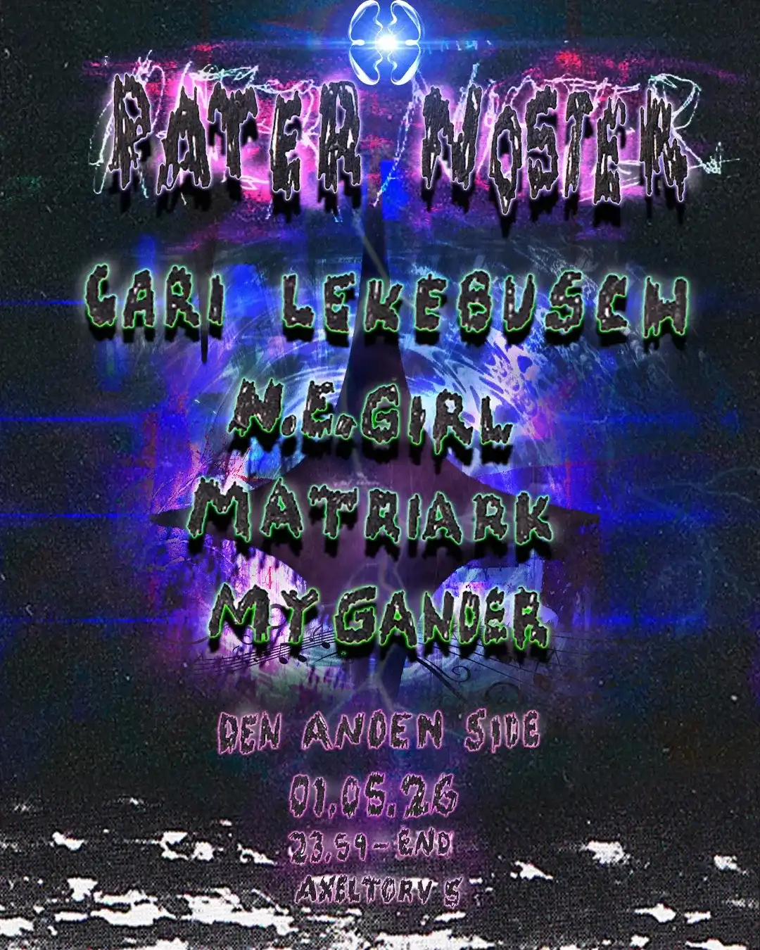 Pater Noster with Cari Lekebusch and N.E.GIRL event poster
