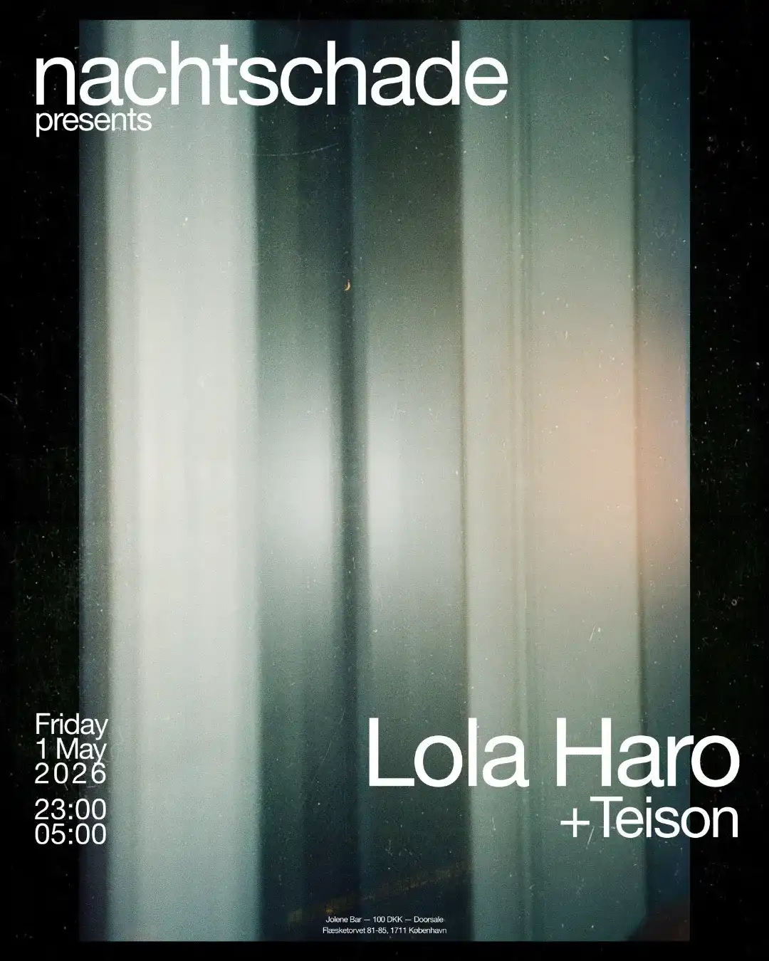 nachtschade presents Lola Haro event poster