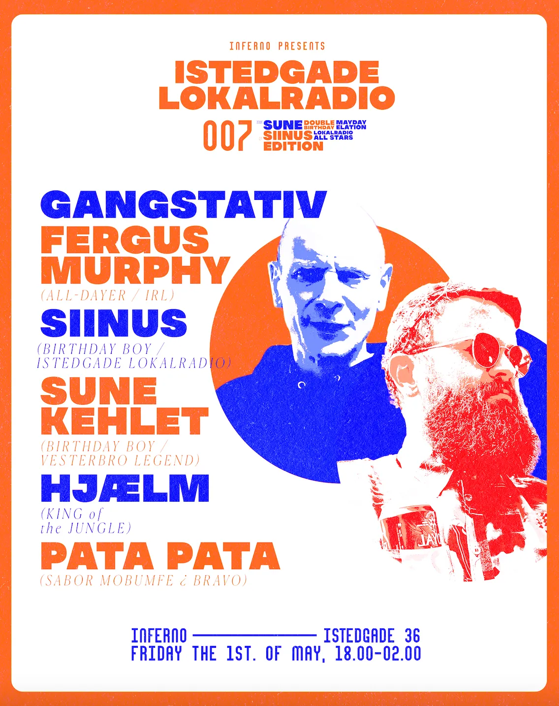 Istedgade Lokalradio 007 event poster