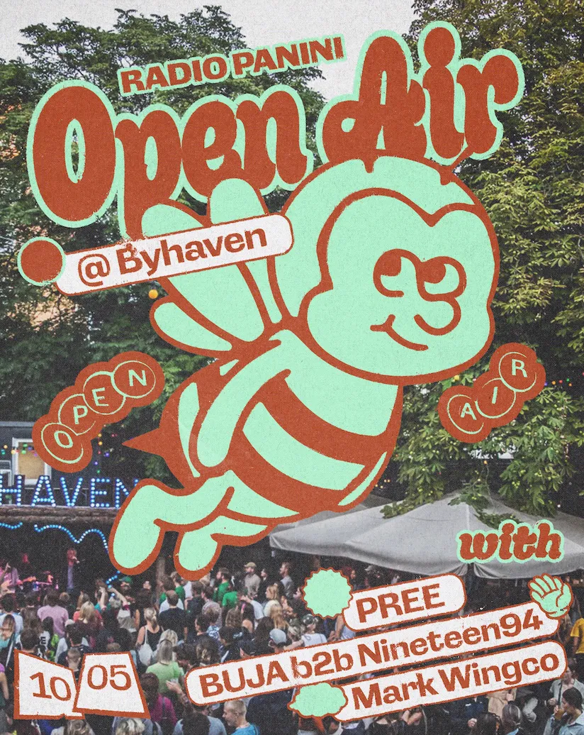 RADIO PANINI Open Air with Buja & djnineteen94 , PREE, Mark Wingco event poster
