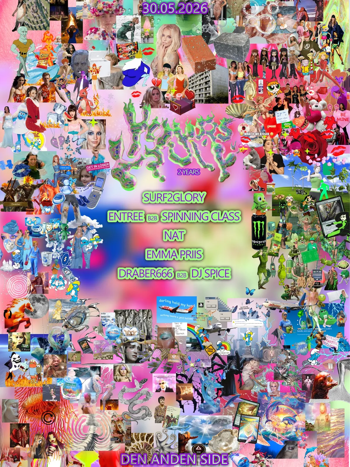 Yours Truly - 2 Years event poster