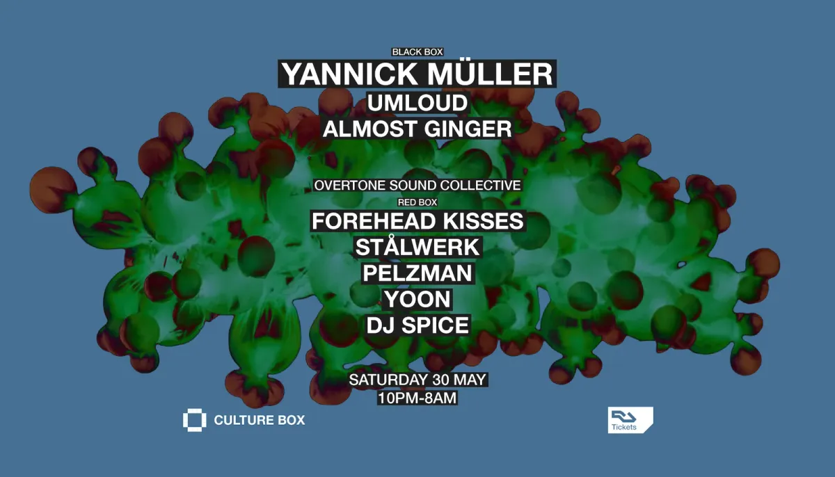 Yannick Müller / UMLOUD / ALMOST GINGER / OVERTONE SOUND COLLECTIVE event poster