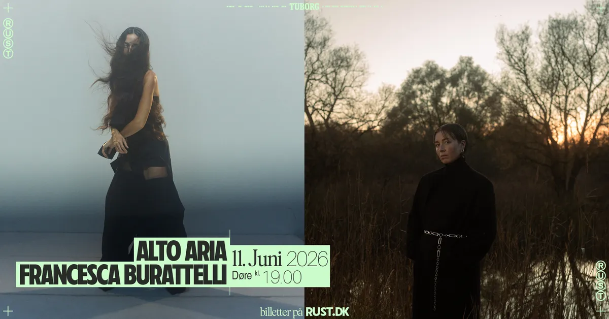 Alto Aria + Francesca Burattelli // RUST event poster