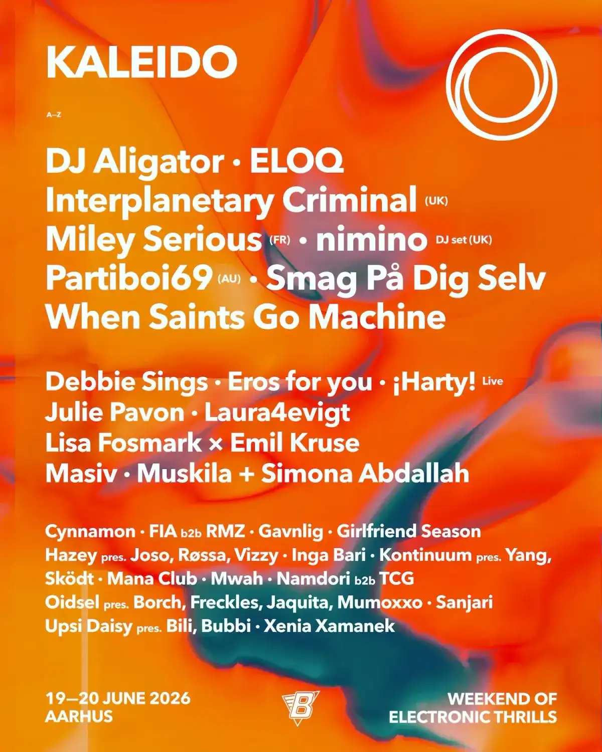 Kaleido festival event poster