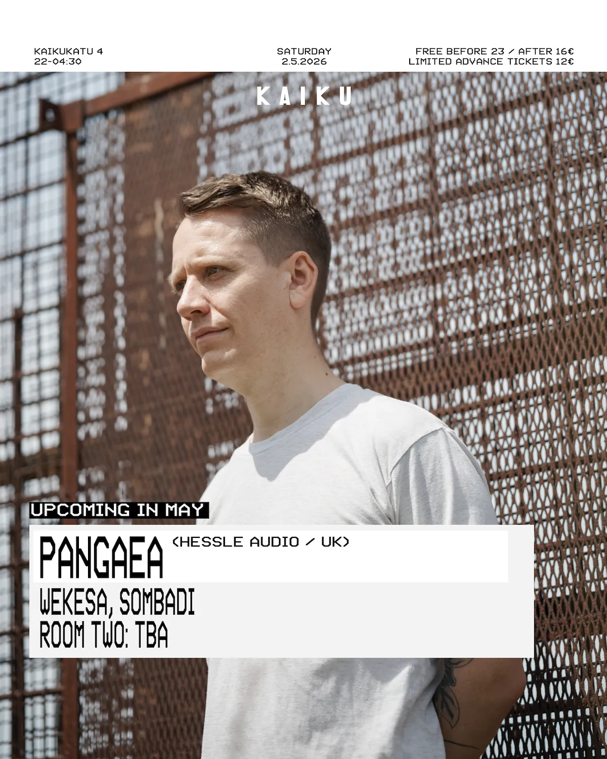 Kaiku presents: Pangaea (UK) event poster