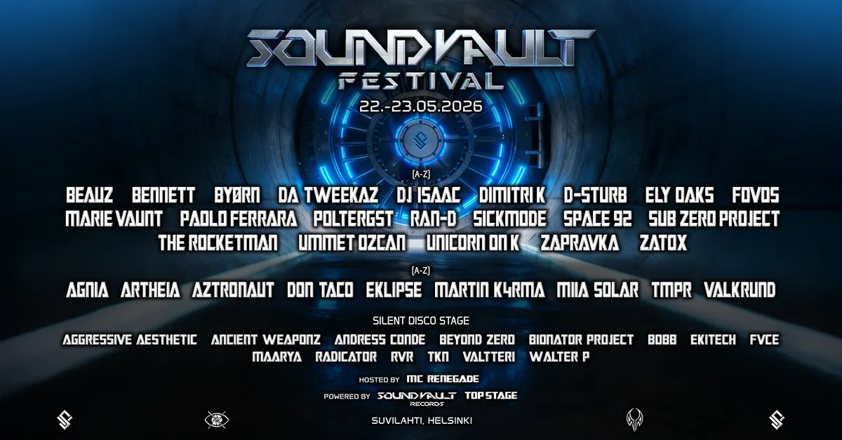 SoundVault Festival 2026 event poster