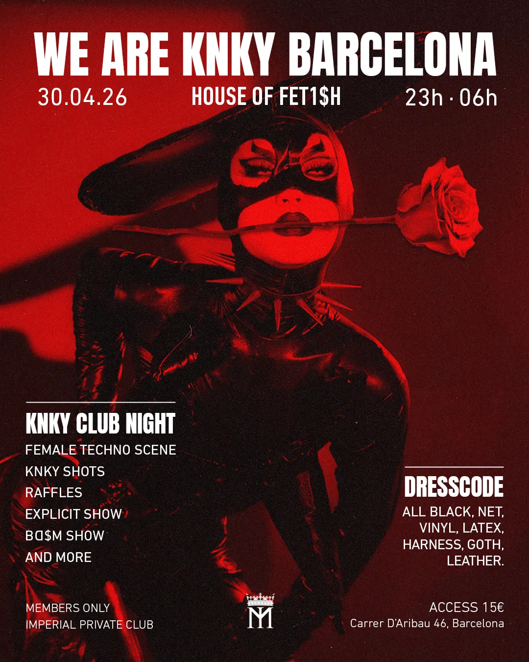 WE ARE KINKY BARCELONA - House of Fe7ish event poster