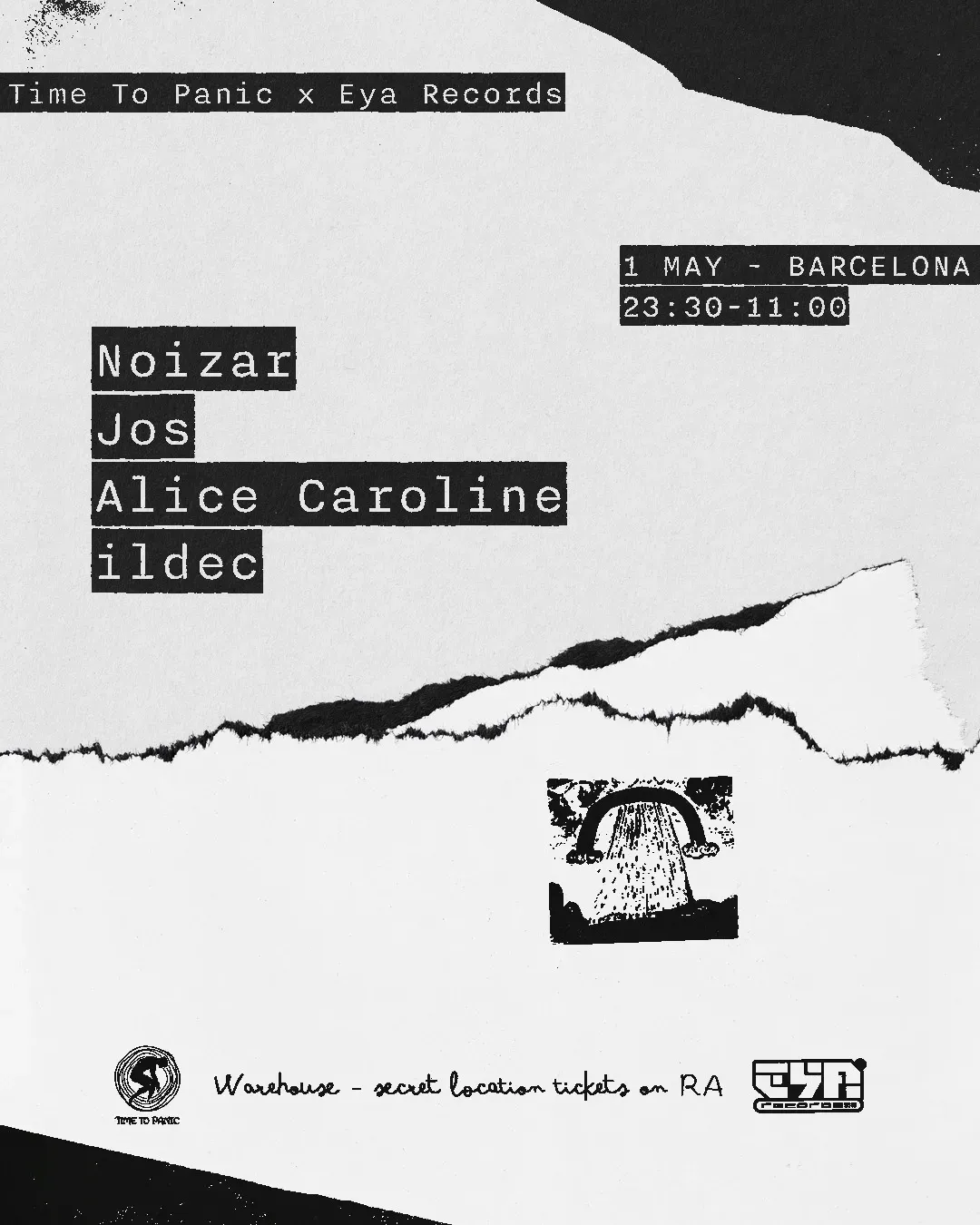 Time To Panic x Eya Records event poster