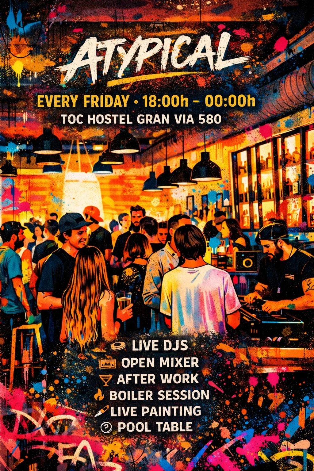 ATYPICAL: Afterwork + Open Mixer + Boiler Session with by Other Side event poster