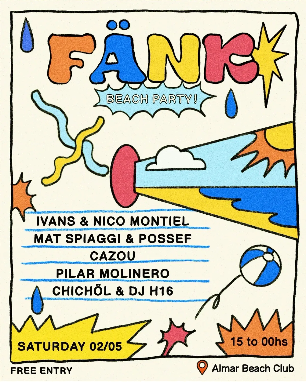 Fänk - Finest House At the Beach! - Free Entry event poster