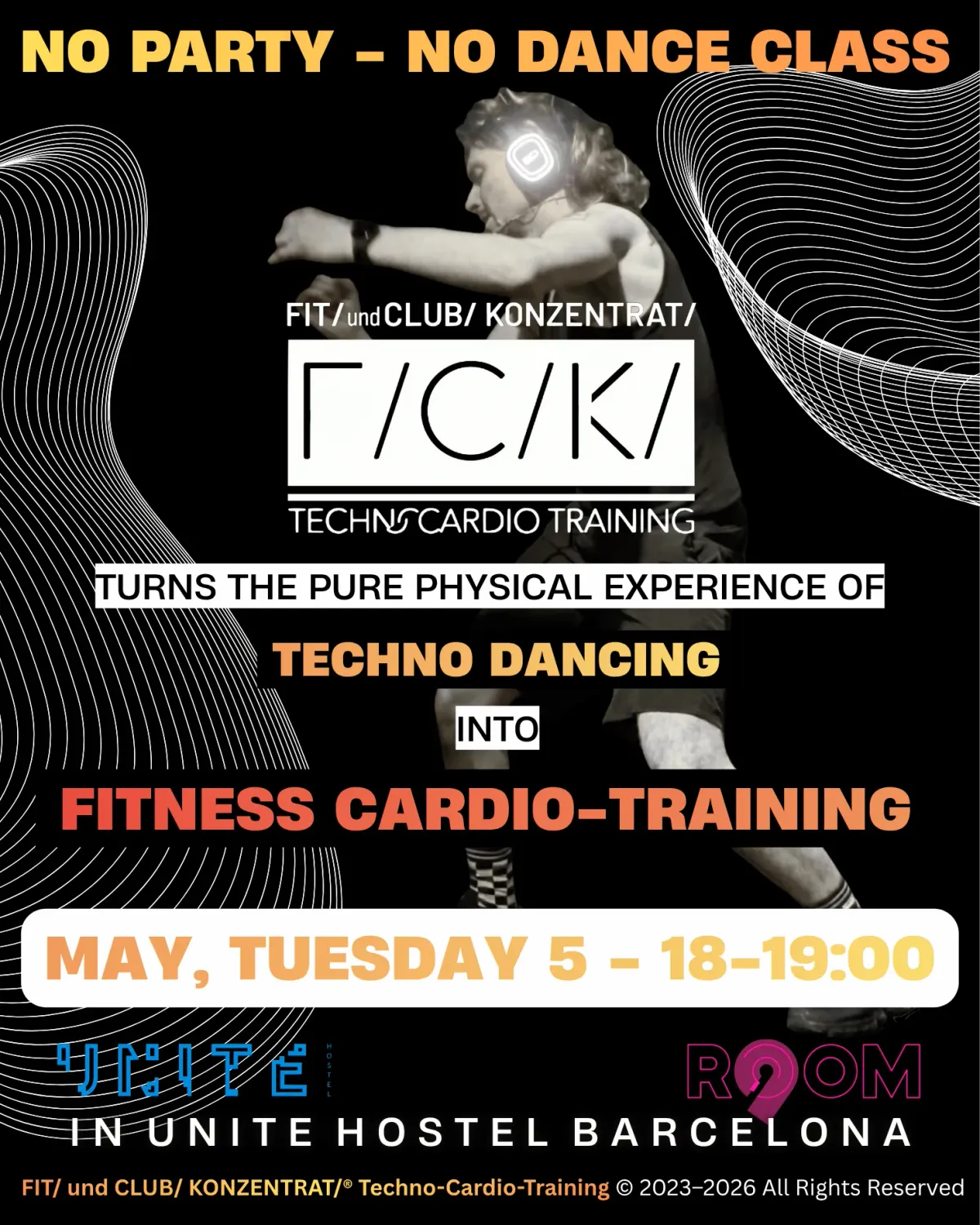FIT/ und CLUB/ KONZENTRAT/ Techno-Cardio-Training DJ Session event poster