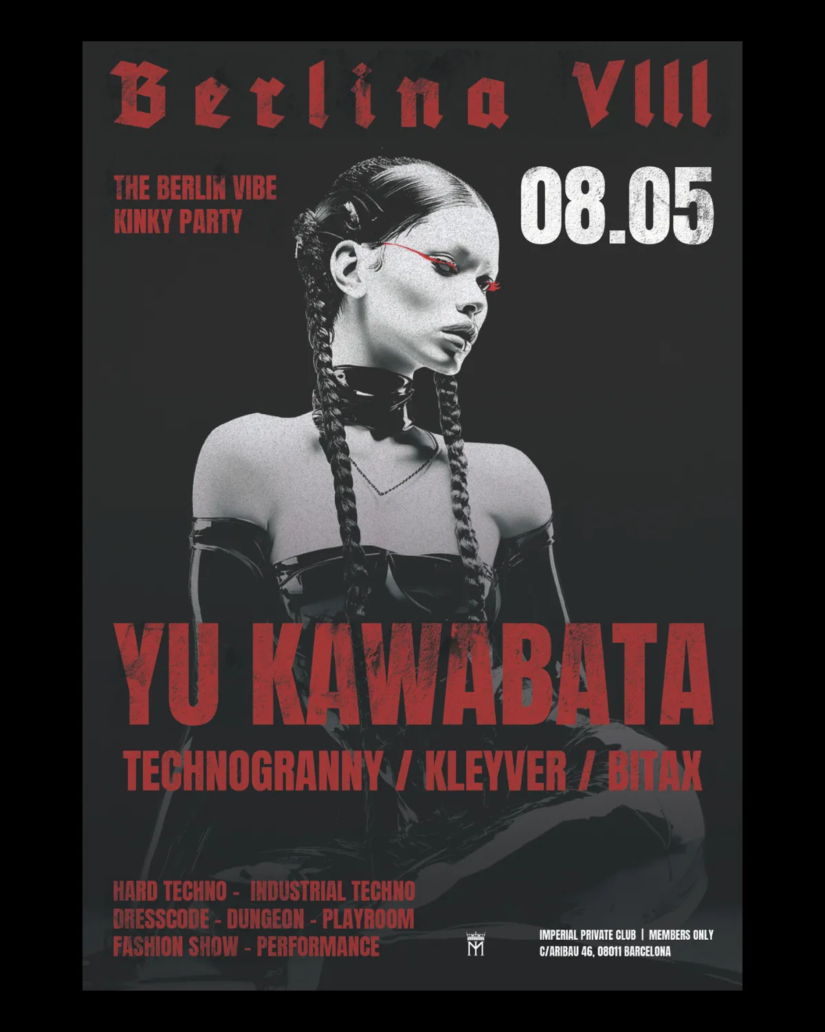 BERLINA VIII - WE ARE KINKY BARCELONA event poster