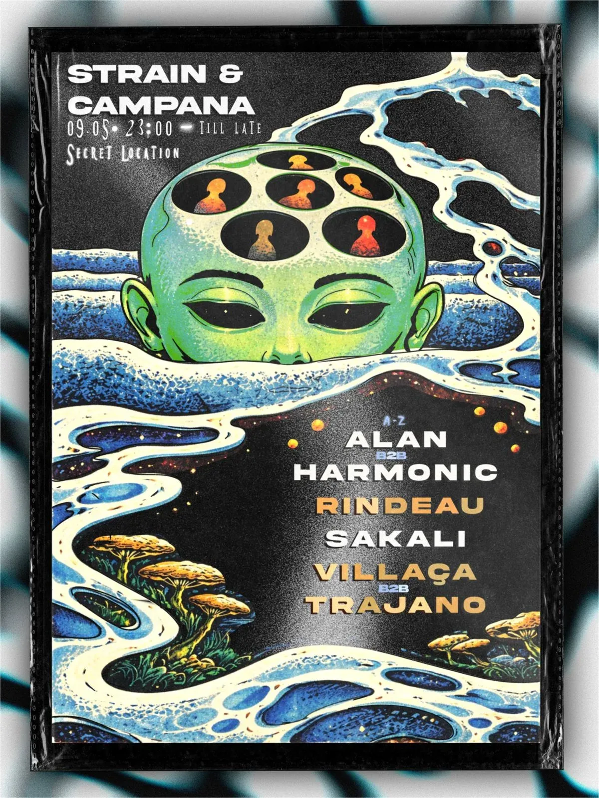 STRAIN & CAMPANA event poster