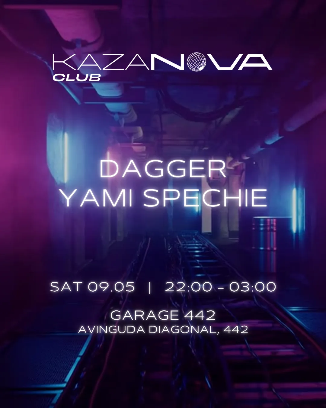 [Free Tickets] Kazanova Club pres: Dagger , Yami Spechie event poster