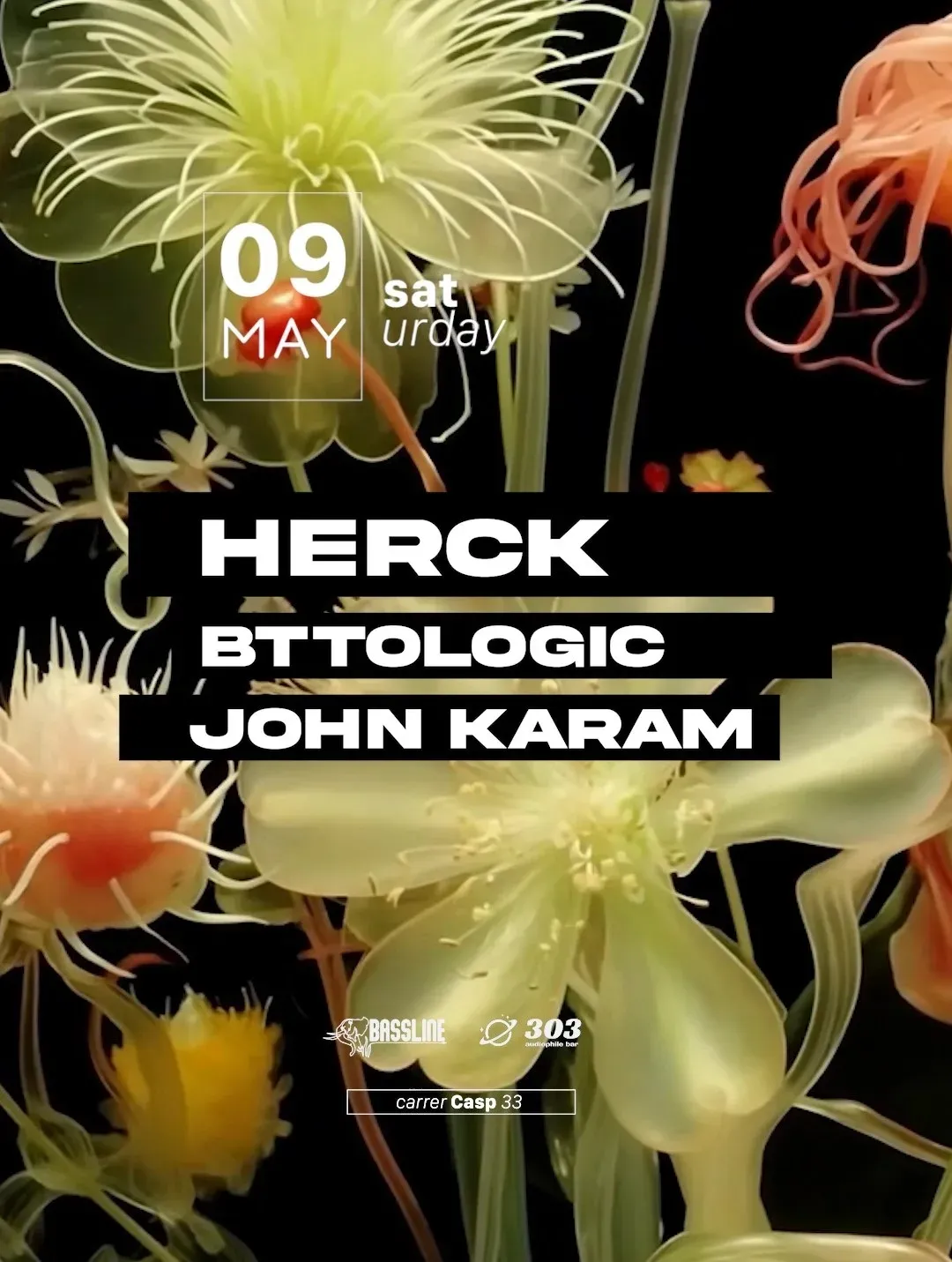 El Bassline pres. Herck at 303 event poster