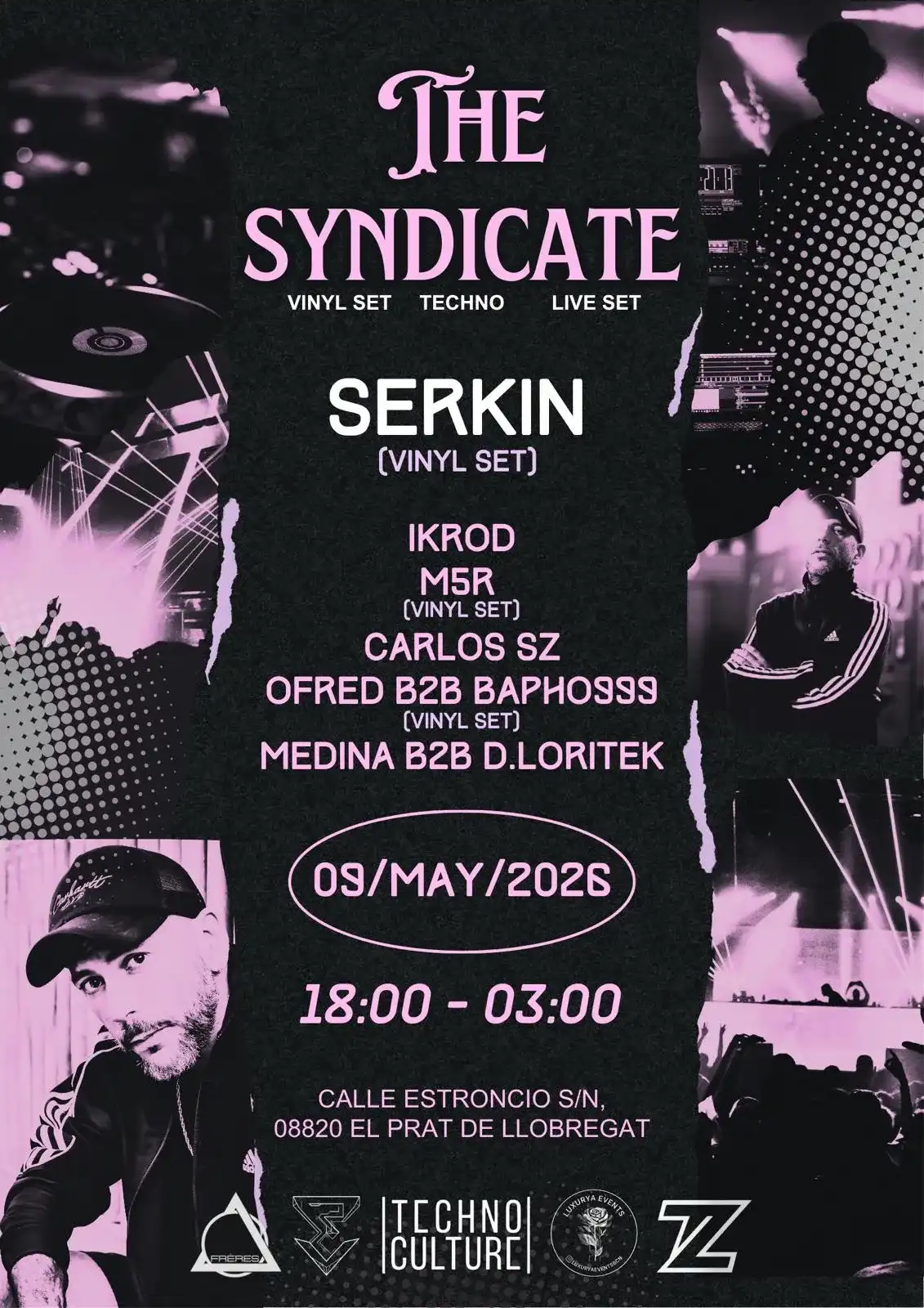 THE SYNDICATE PRESENT Serkin event poster