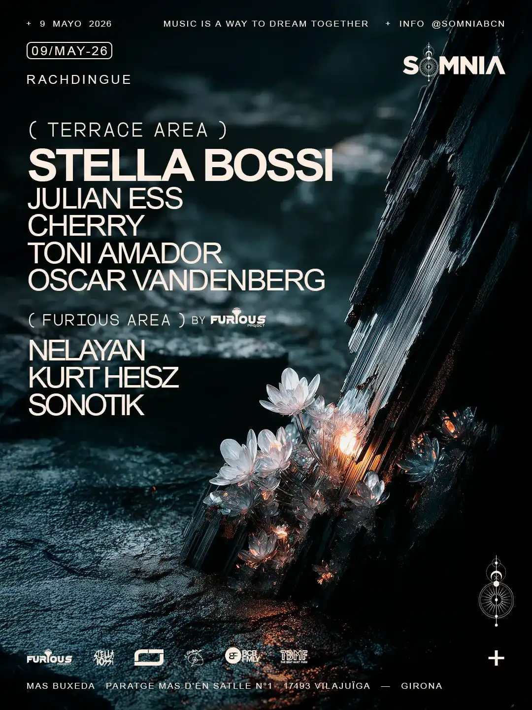 Somnia PRESENTS STELLA BOSSI event poster