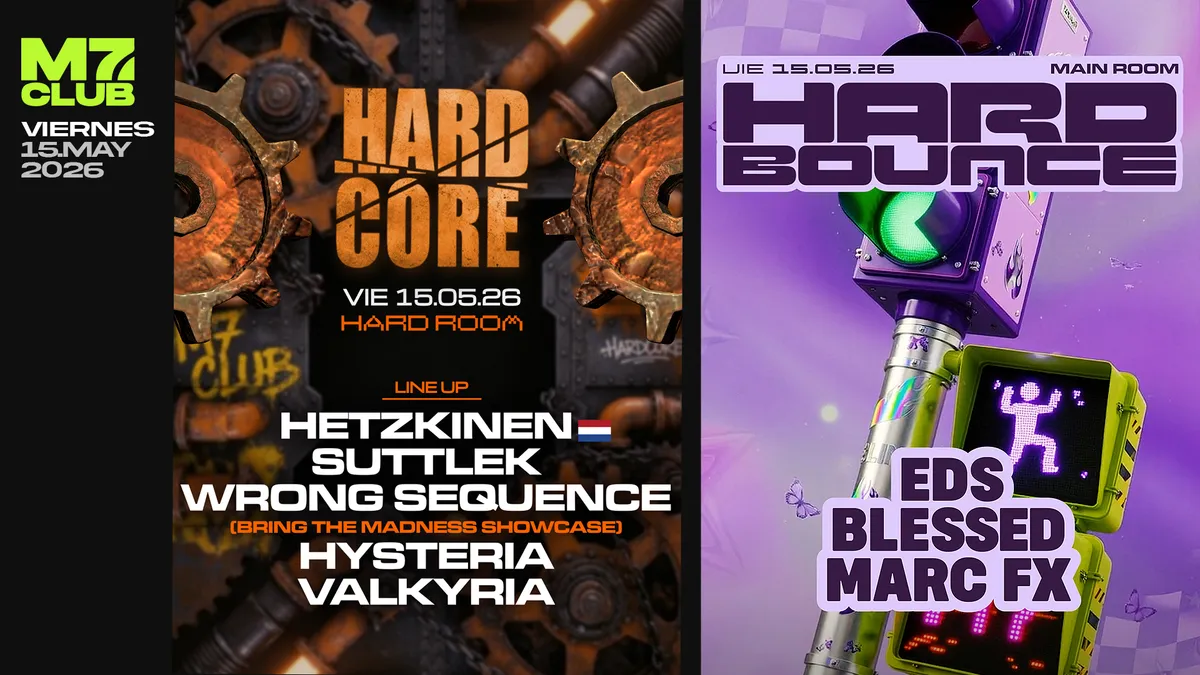 HARD CORE [Hetzkinen,SuttleK,Wrong Sequence,Hysteria,Valkyria] HARD BOUNCE [Eds,Blassed,MarcFx] event poster